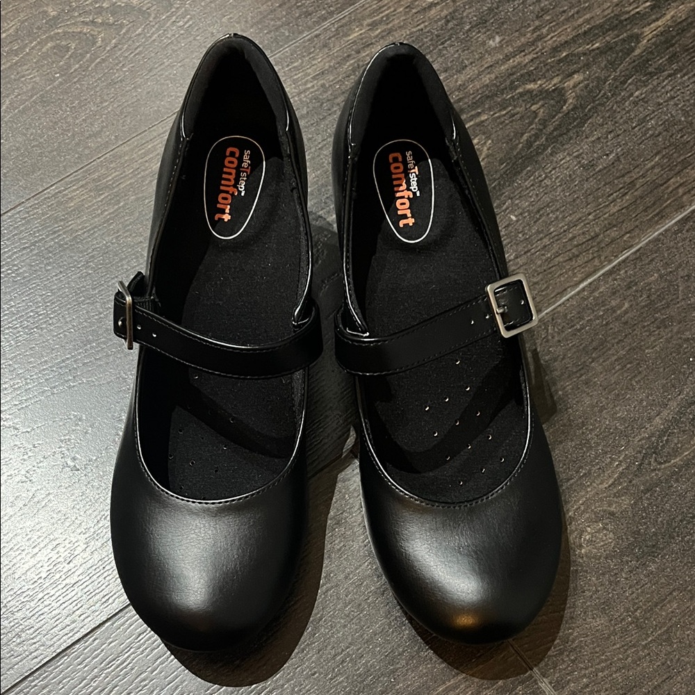 Black Mary Jane Flats